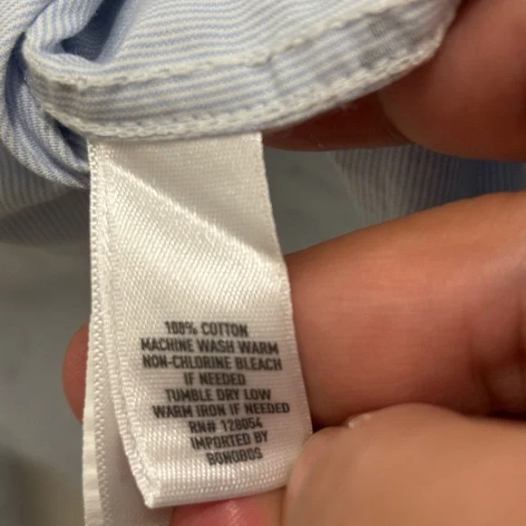 Bonobos Light Blue Seersucker Floral Men's Shirt. Size XL. Slim Fit - Picture 5 of 8